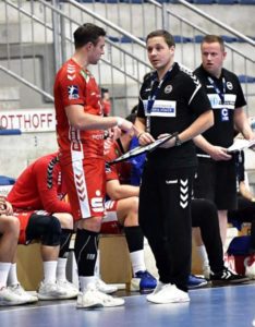 Handball Bundesliga ASV Hamm Gummersbach;Jo Gerrit Genz,Michael Lerscht
