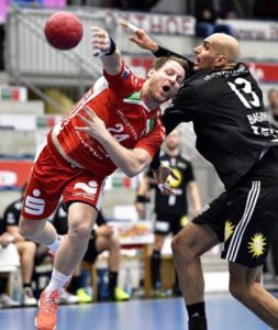 Handball Bundesliga ASV Hamm N-Luebbecke Merten Krings