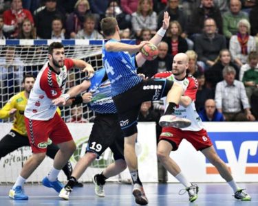 Handball Bundesliga ASV Hamm Nordhorn;Brosch,Jan;Fuchs,Markus;
